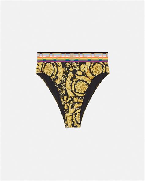 versace men's beachwear|Versace barocco bikini.